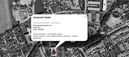 clockwork Büro auf Google Maps